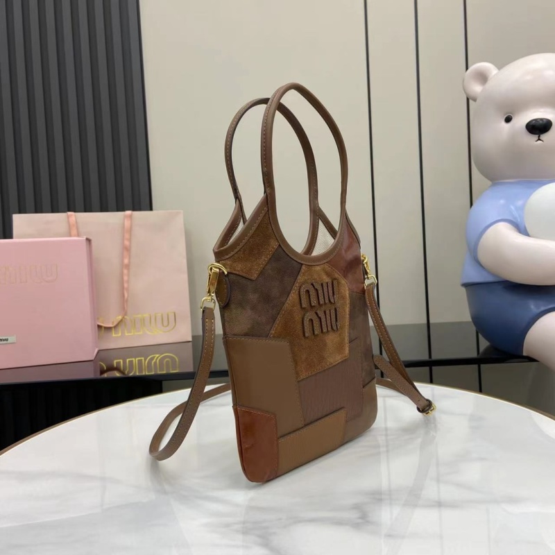 Сумка Miu Miu коричневая кожа
