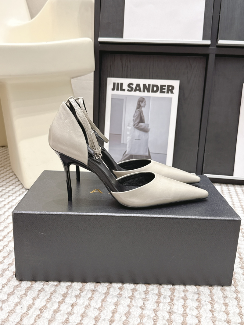 Женские туфли Alaia с открытым носком, лаковая кожа Alaïa