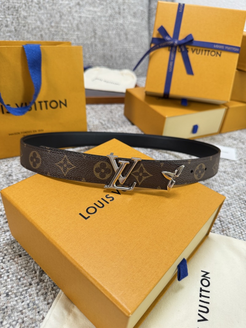 Женский кожаный ремень с логотипом LV Louis Vuitton