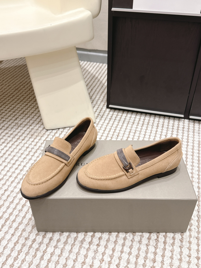 Женские мокасины Brunello Cucinelli из замши