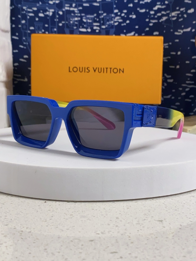 Солнечные очки Louis Vuitton синие квадратные