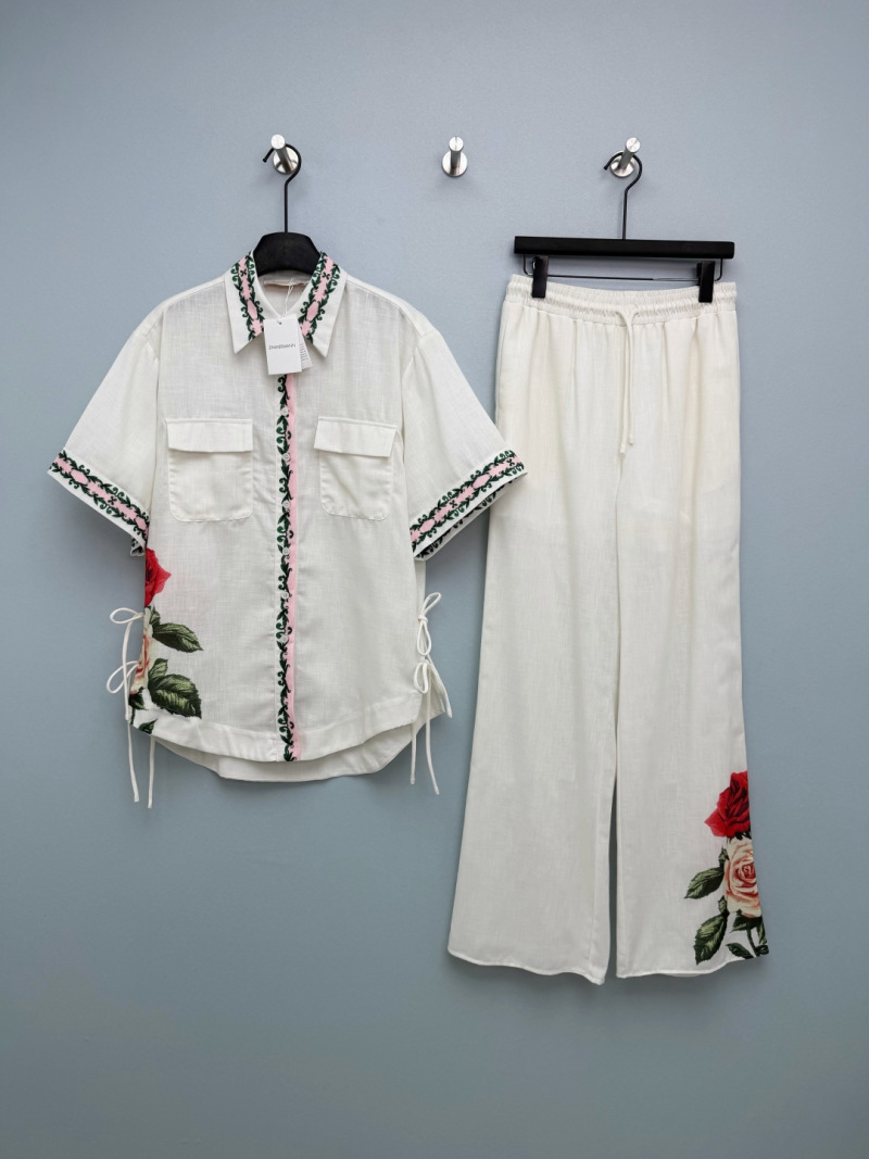 Костюм Zimmermann с розовым принтом