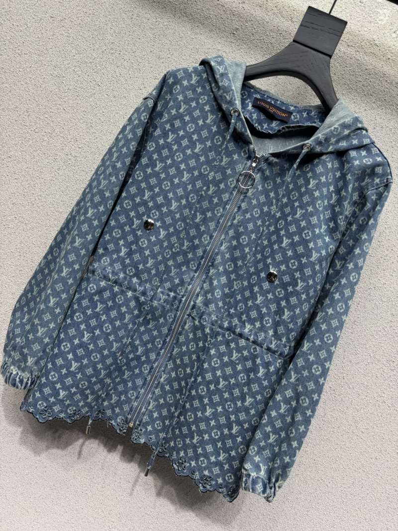 Джинсовая куртка с принтом Louis Vuitton