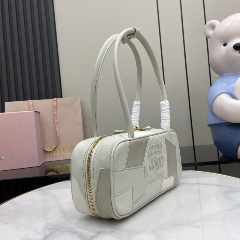 Сумка Miu Miu белый с серыми вставками