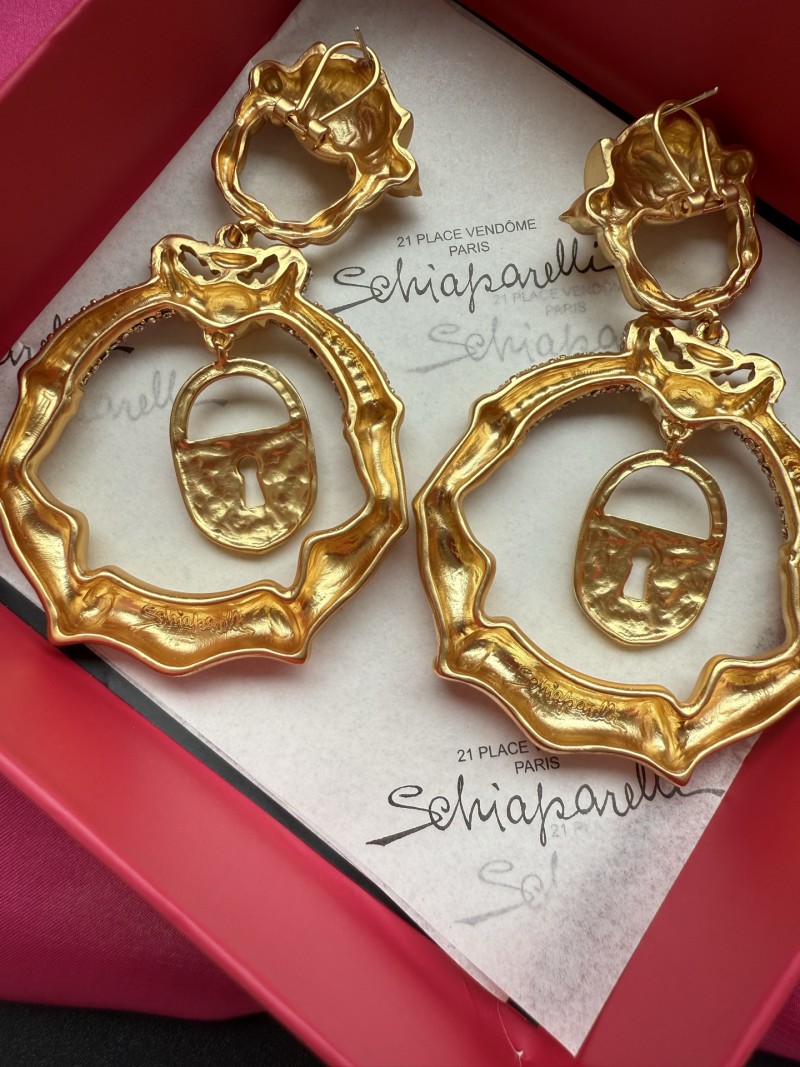 Серьги Schiaparelli с замком