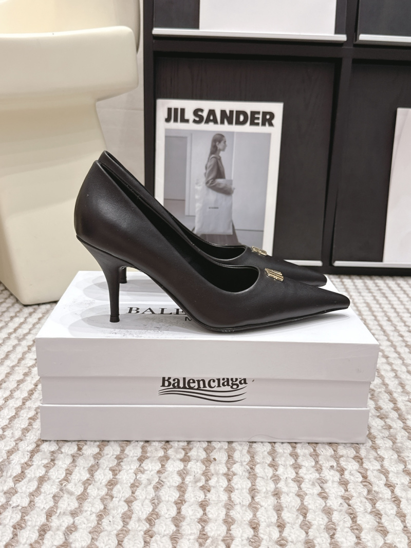 Женские туфли Balenciaga на шпильке, чёрные