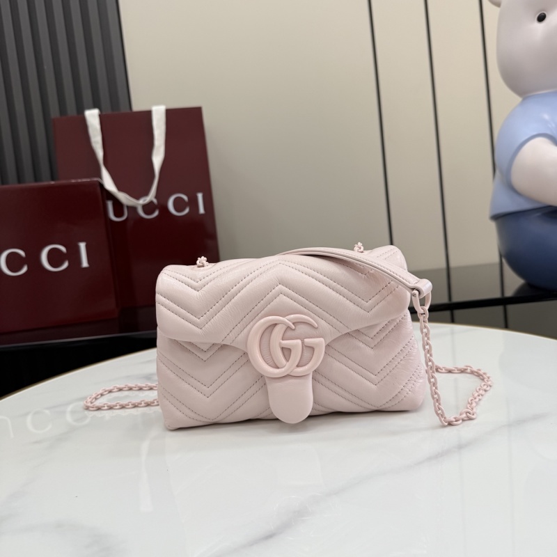 Сумка Gucci розовая с цепочкой