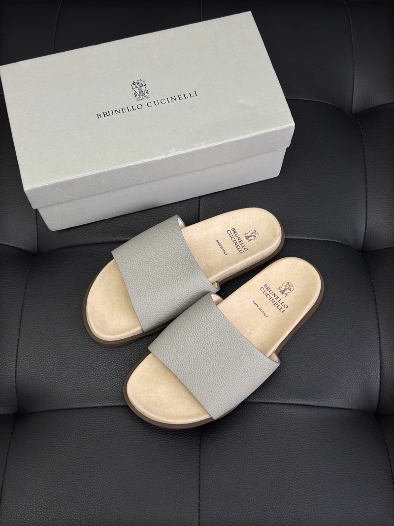 Шлёпанцы Brunello Cucinelli из натуральной кожи