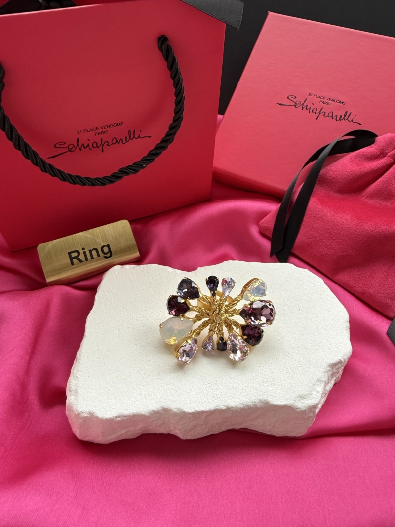 Брошь с кристаллами Schiaparelli