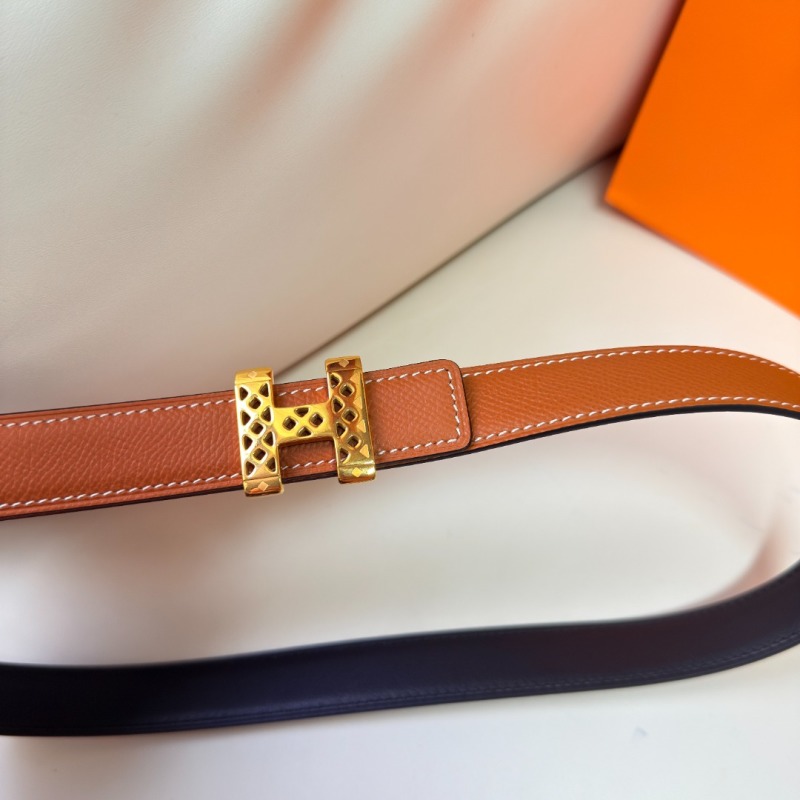 Кожаный ремень Hermes женский, ширина 24 мм Hermès