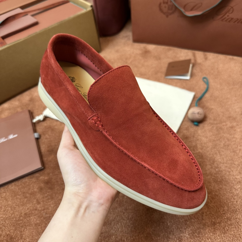Мокасины Loro Piana Summer Walk мужские красные