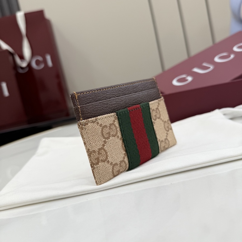 Картхолдер Gucci с монограммой и полосой