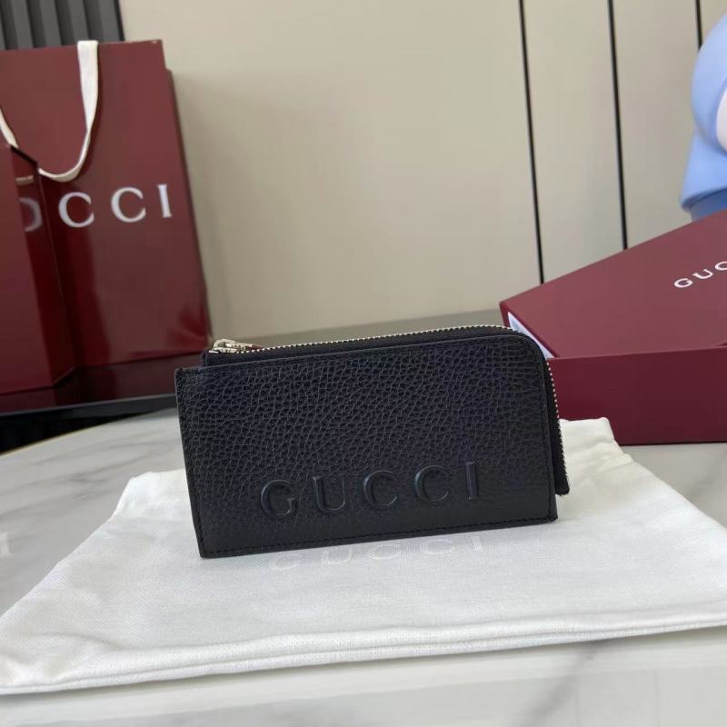 Портмоне Gucci черное с логотипом