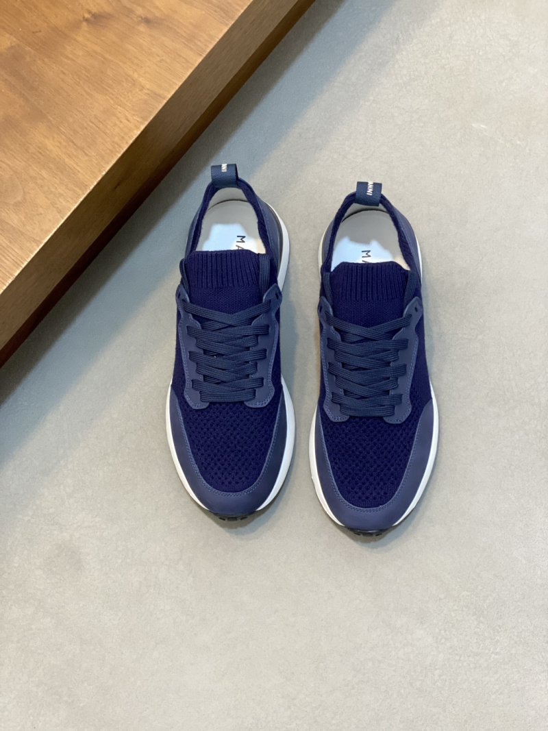 Кроссовки Magnanni синие вязаные мужские