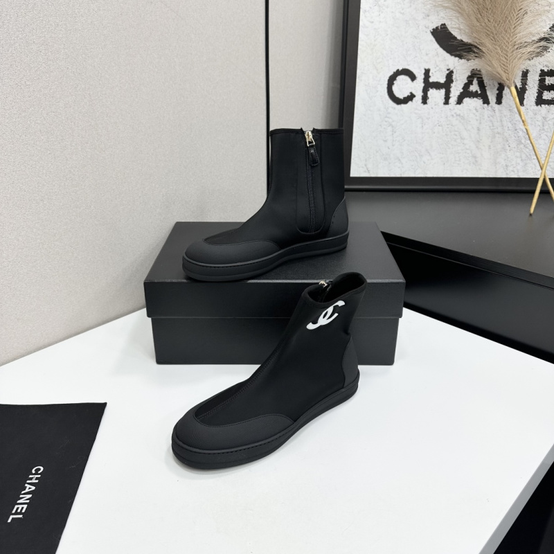 Женские черные ботильоны Chanel