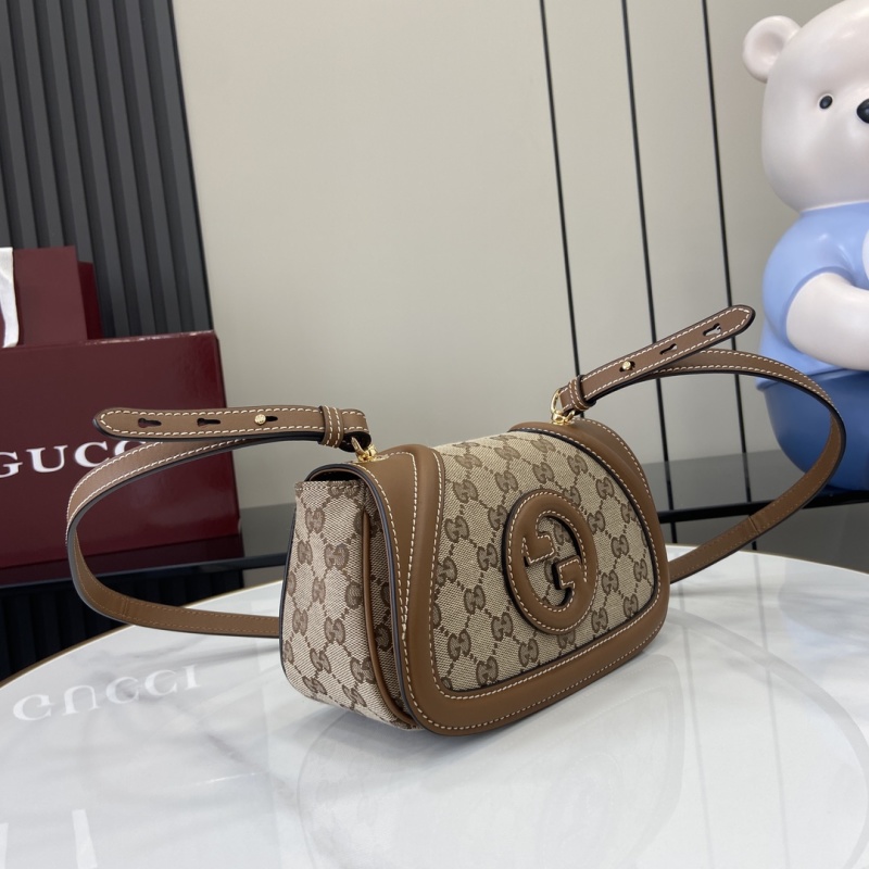 Сумка Gucci GG Canvas с кожаной отделкой