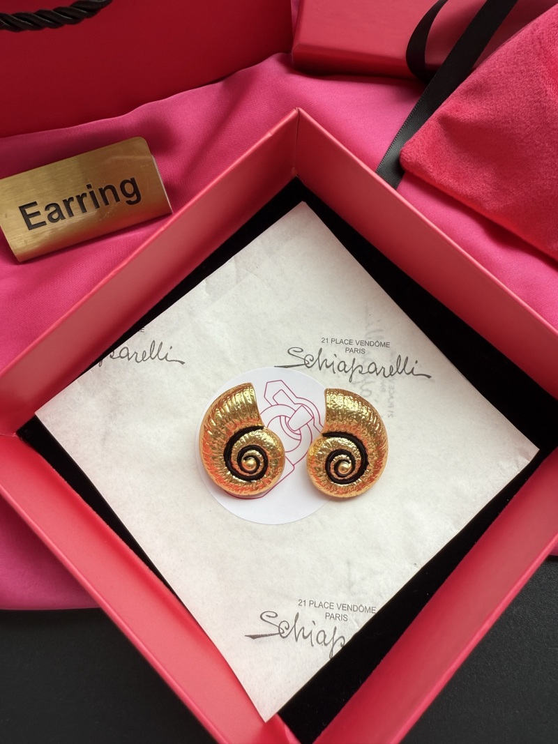 Серьги в виде улитки Schiaparelli