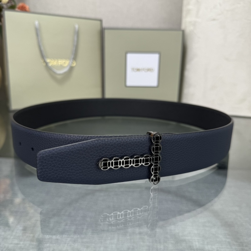 Мужские кожаные ремни с металлической пряжкой Tom Ford