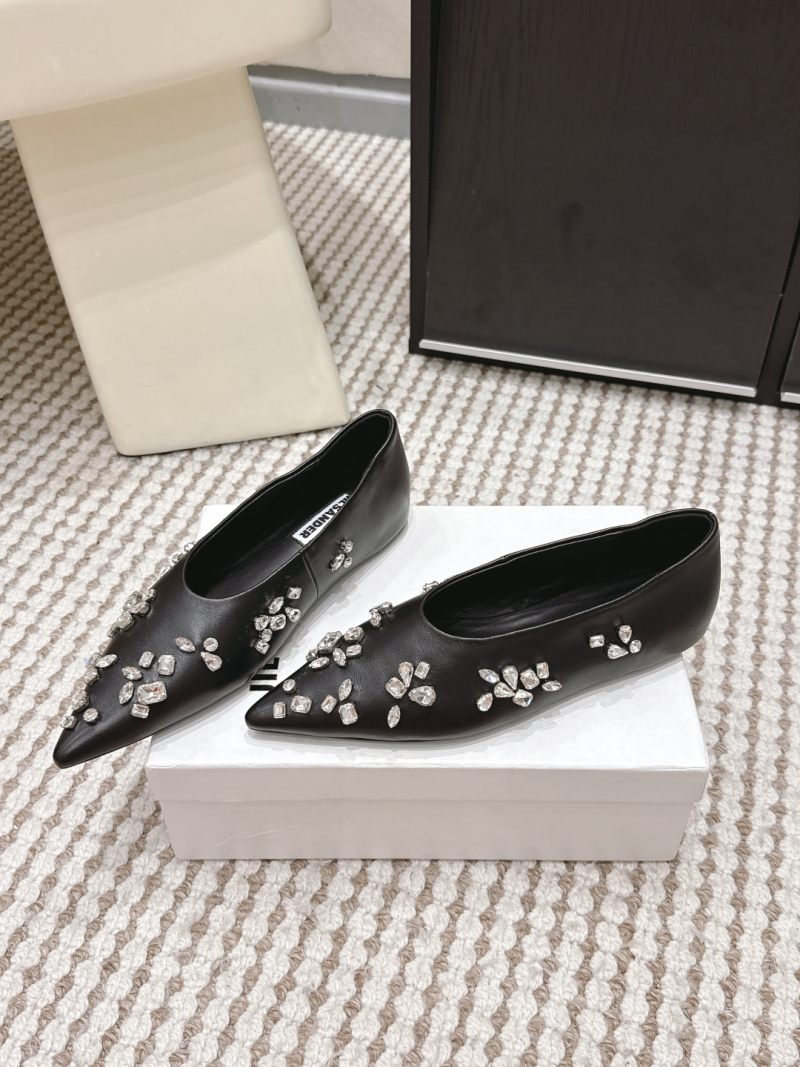 Женские туфли с инкрустацией Jil Sander