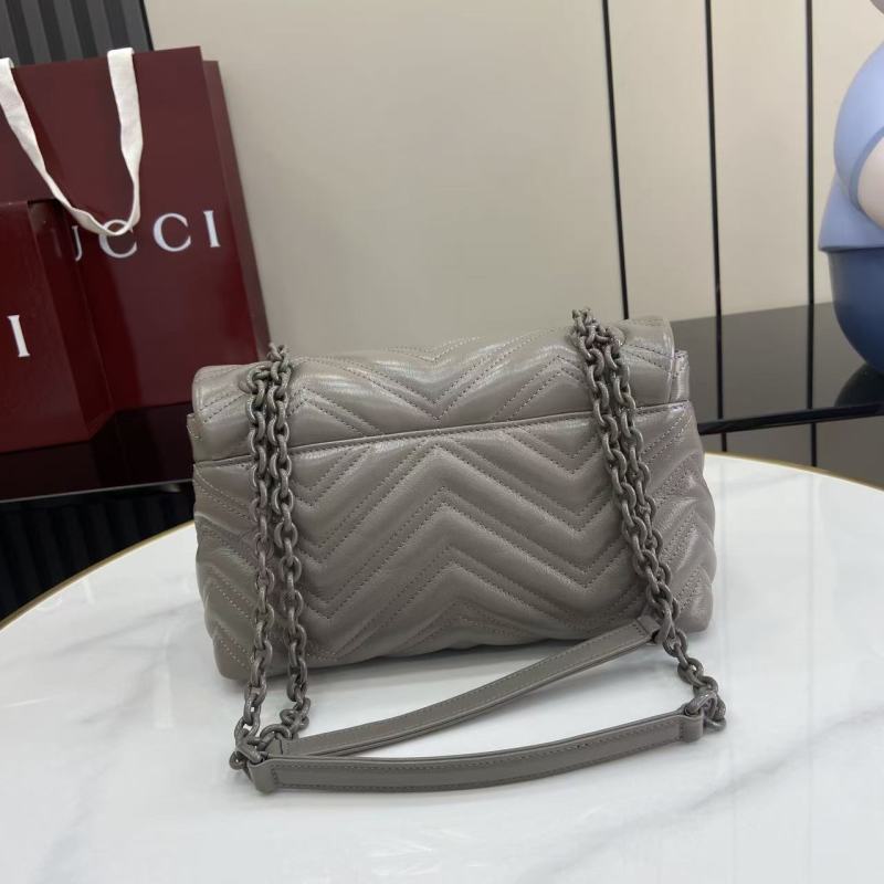 Сумка Gucci GG Marmont серая