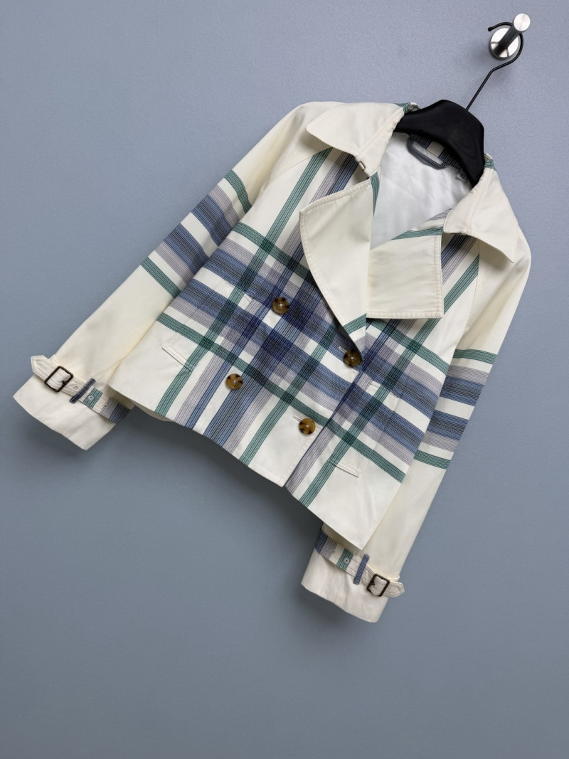 Куртка Burberry с принтом в клетку