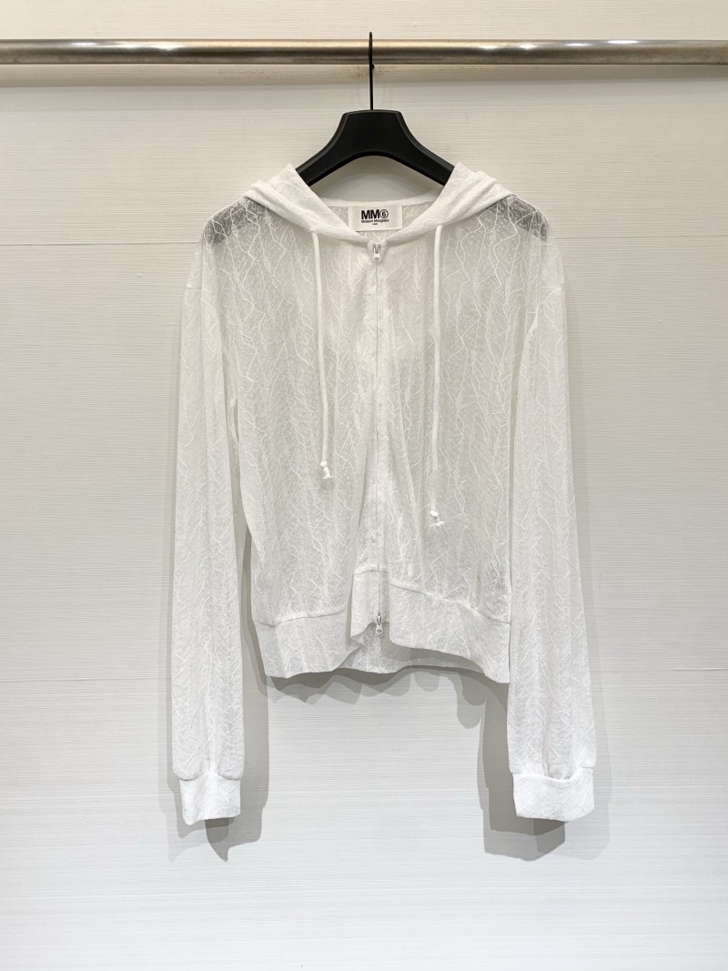Легкая прозрачная куртка с капюшоном MM6 MM6 Maison Margiela