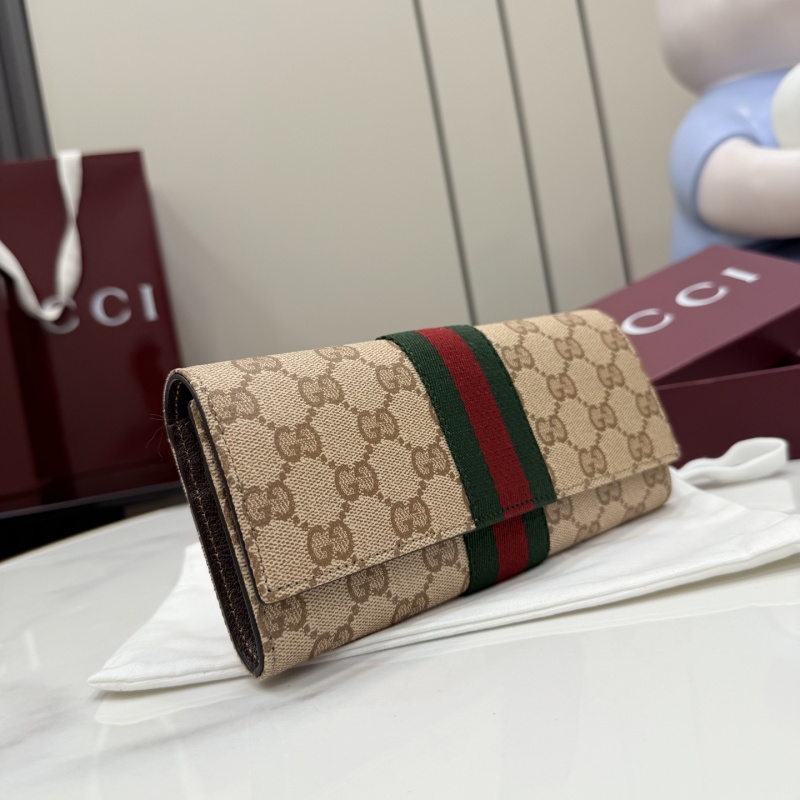 Портмоне Gucci с монограммой и кантом