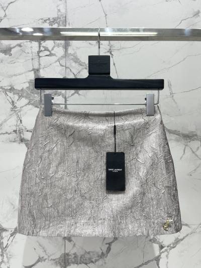 Юбка Saint Laurent с текстурным узором