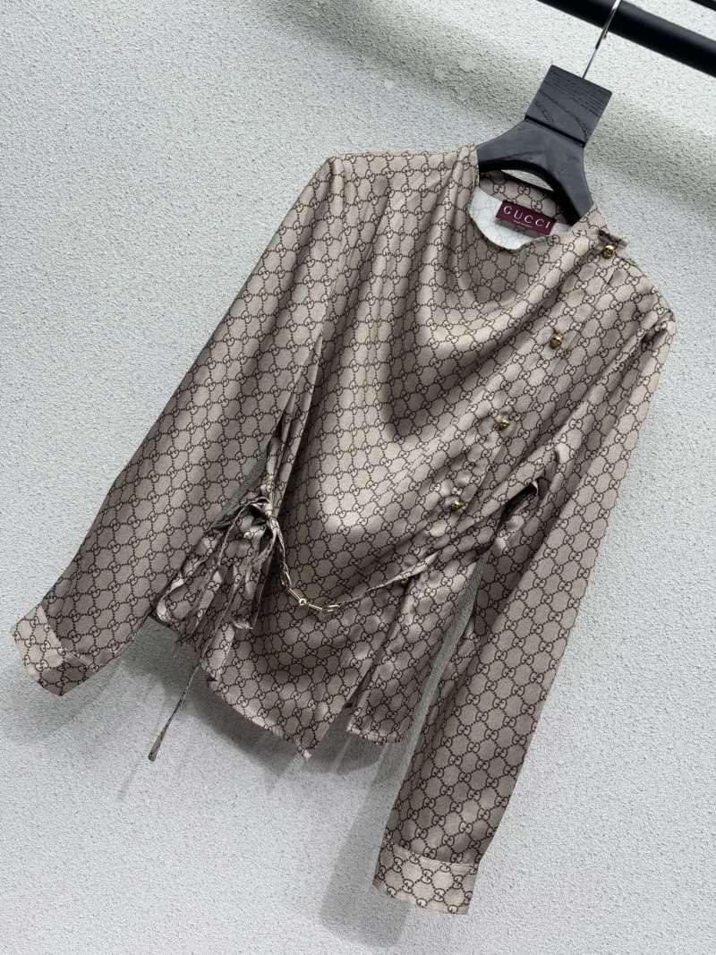 Рубашка с принтом Gucci