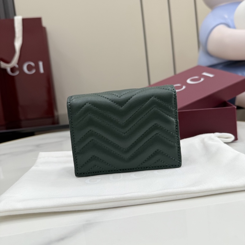Кошелек Gucci зеленый с логотипом GG