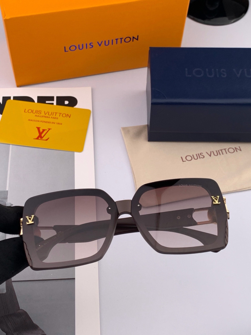 Солнцезащитные очки квадратные крупные поляризационные Louis Vuitton