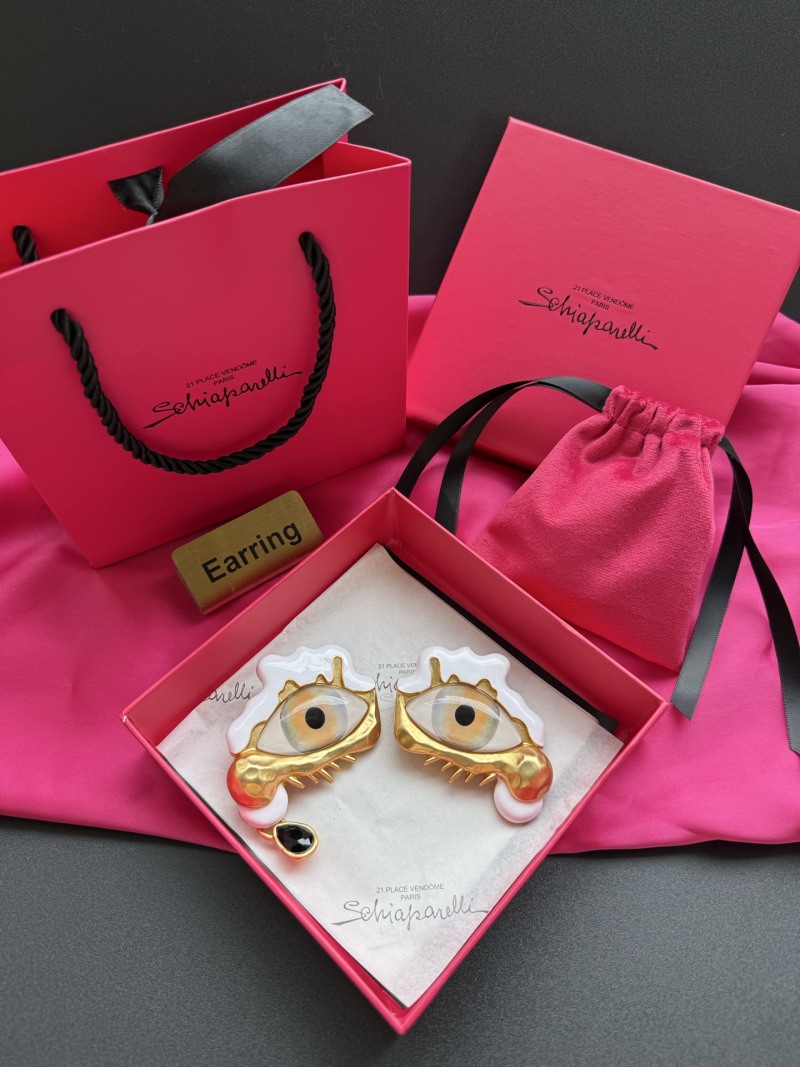 Серьги в виде глаз Schiaparelli