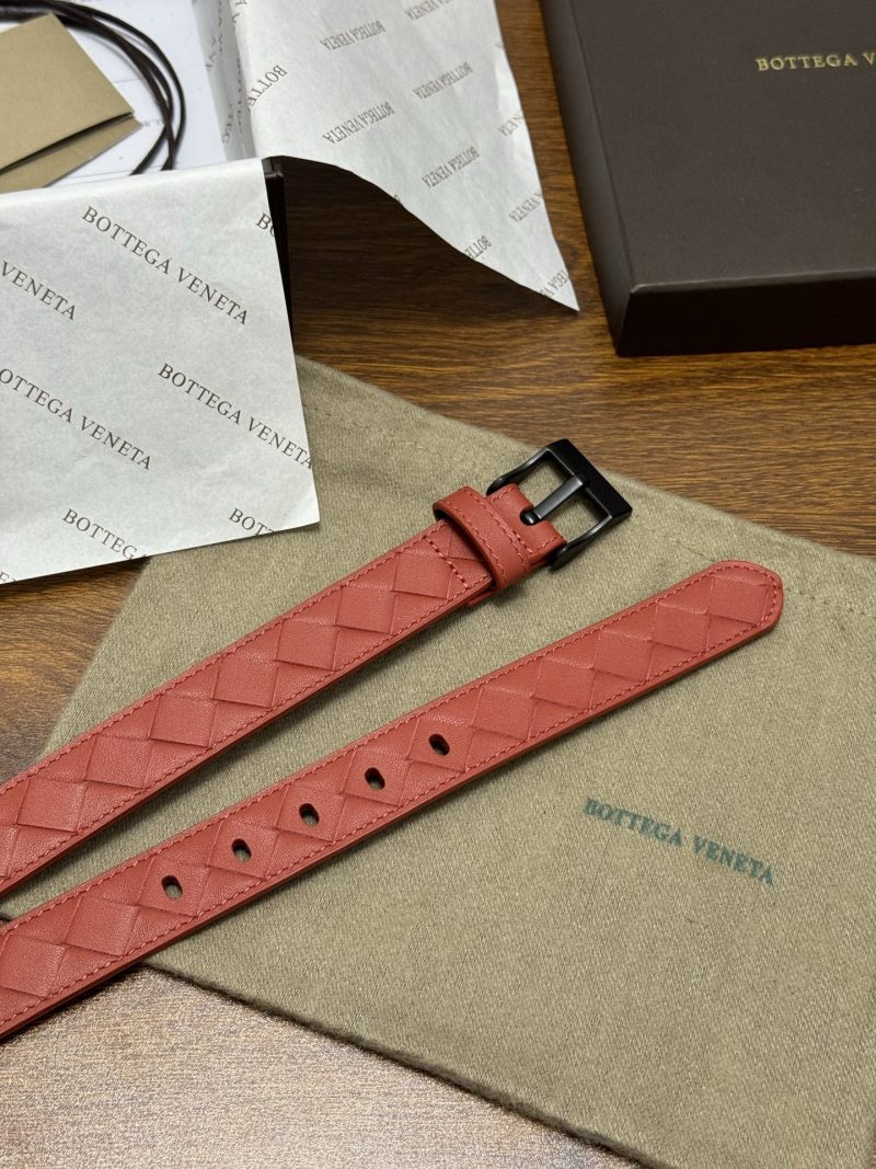 Женский плетеный ремень из натуральной кожи Bottega Veneta