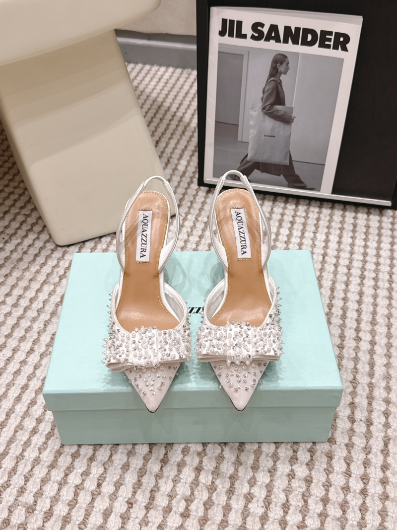 Женские туфли Aquazzura с перламутровым декором