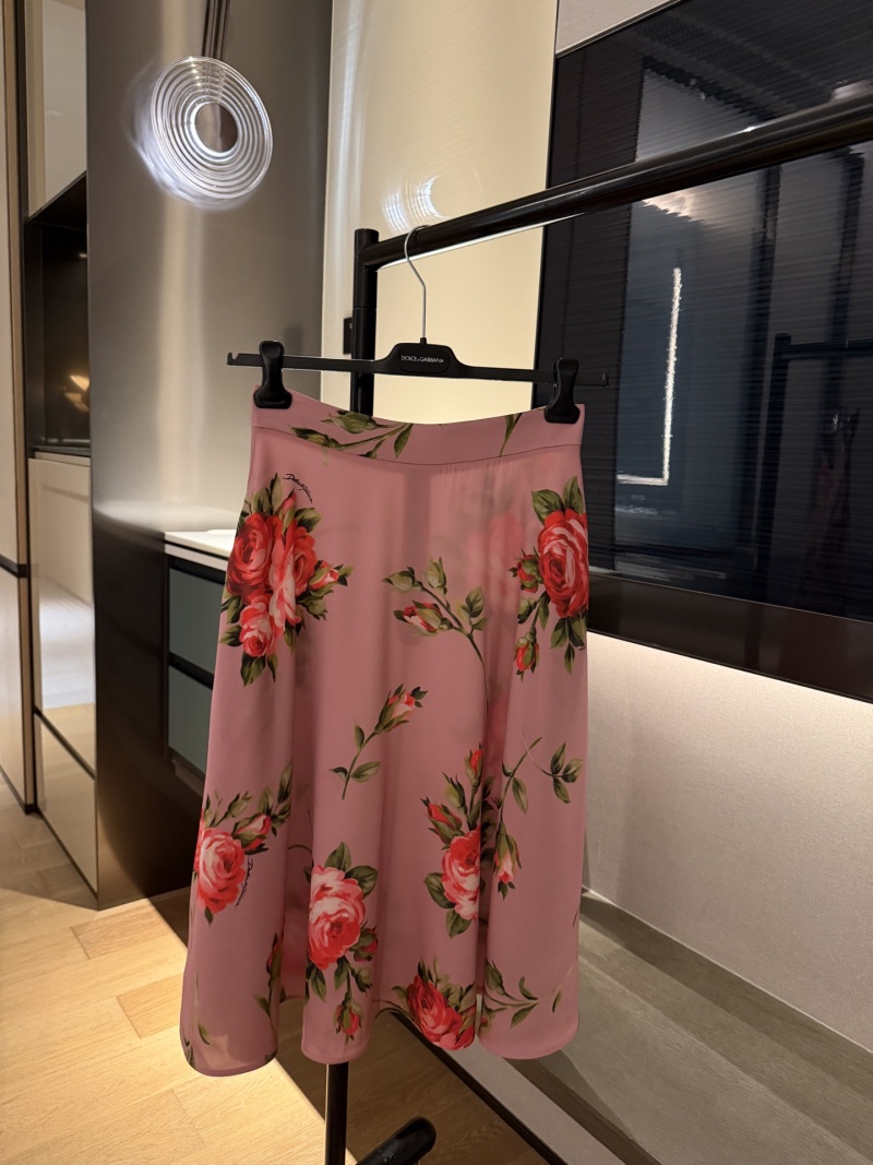 Плиссированная юбка Dolce & Gabbana с цветочным принтом