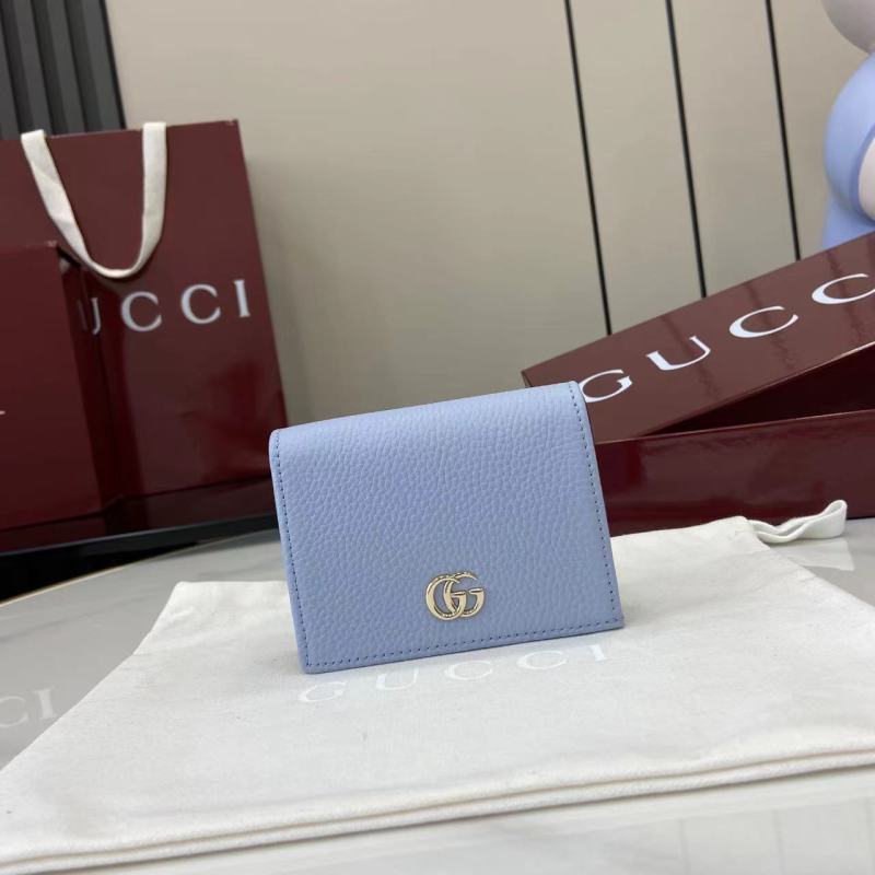 Кошелёк Gucci светло-голубой с логотипом GG