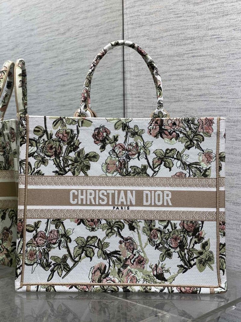 Сумка-тоут Christian Dior с цветочным принтом