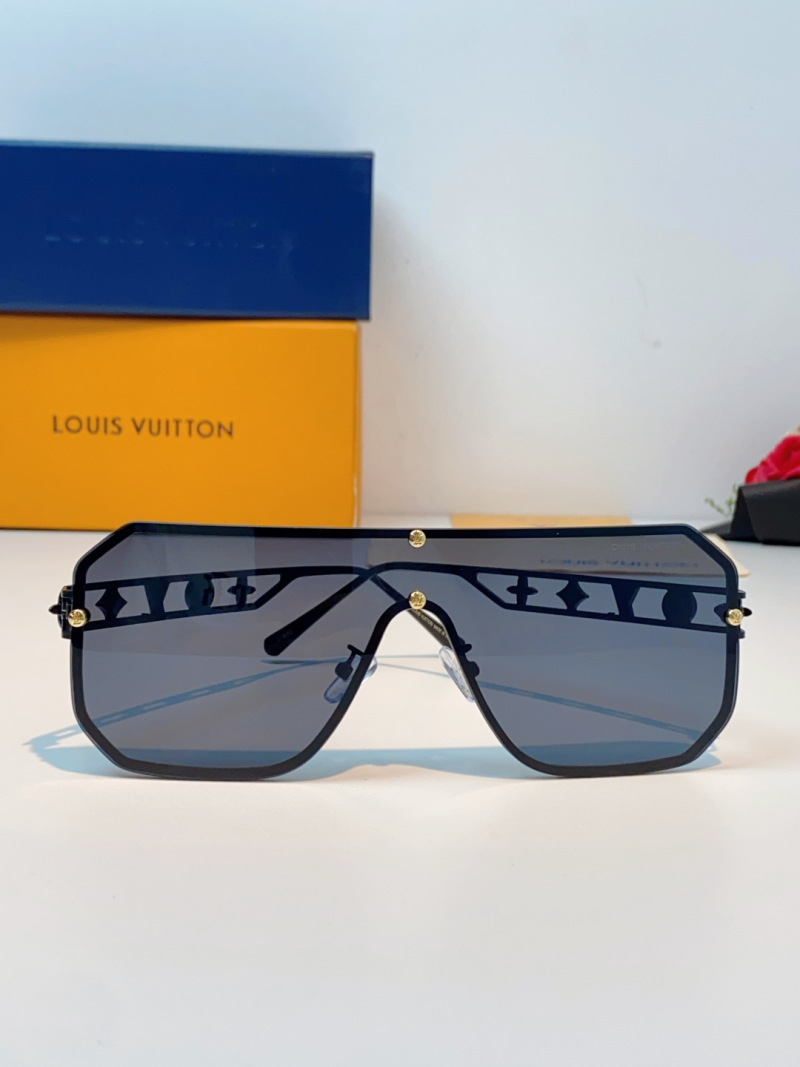 Солнцезащитные очки без оправы черный цвет Louis Vuitton