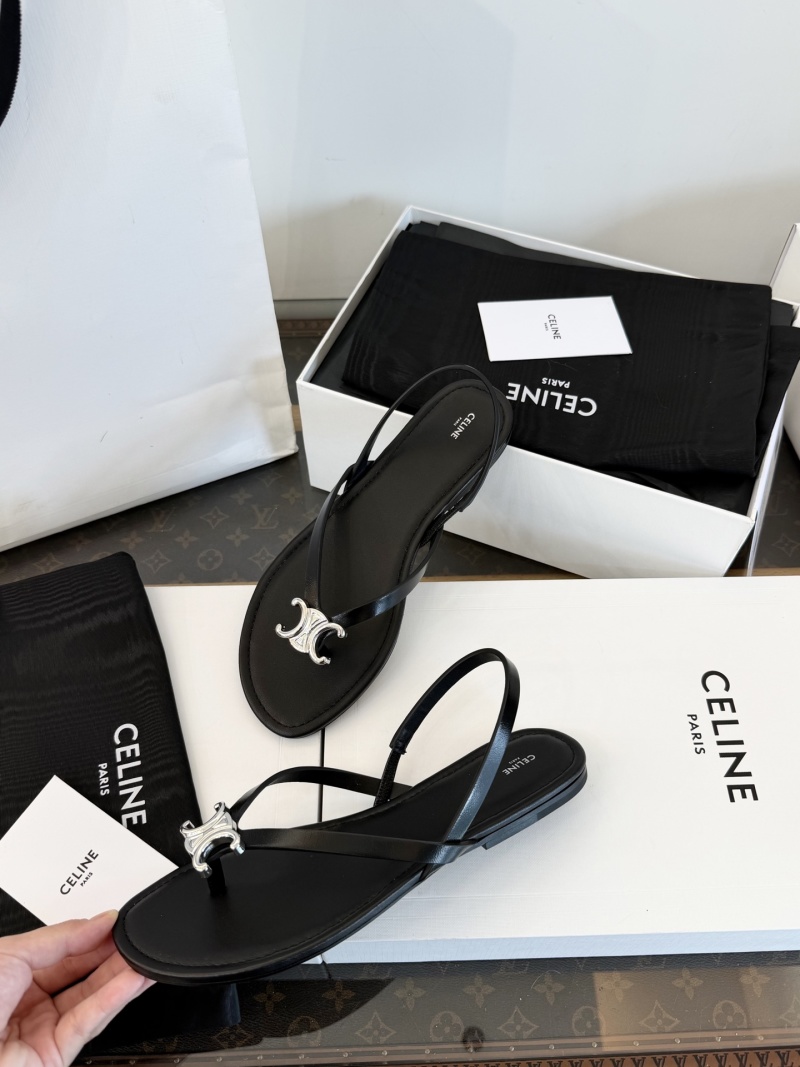 Женские босоножки Celine с логотипом