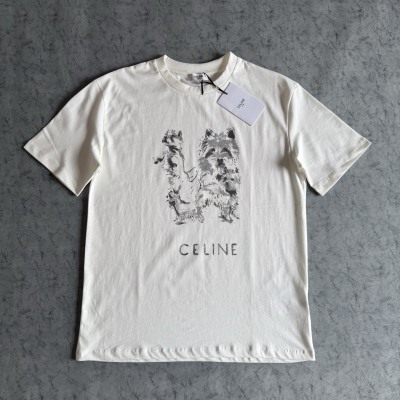 Футболка Celine с принтом собаки