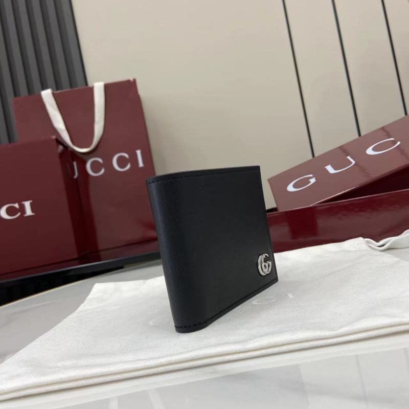 Портмоне Gucci черное с логотипом GG