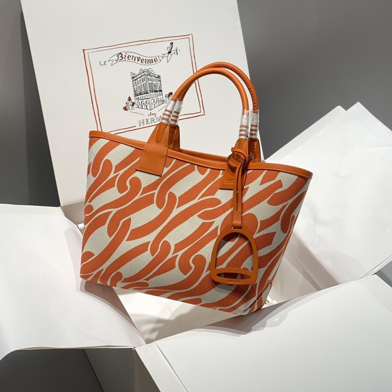 Сумка Hermès шоппер с принтом