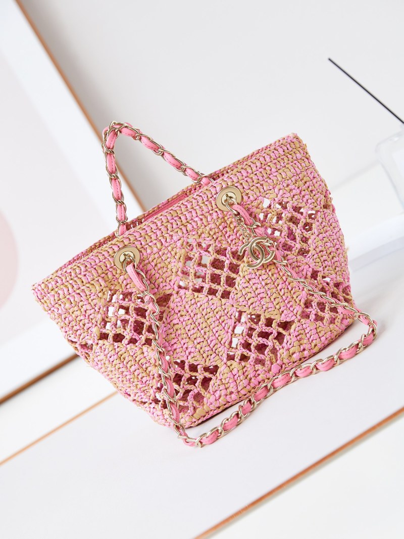 Пляжная плетеная сумка Chanel