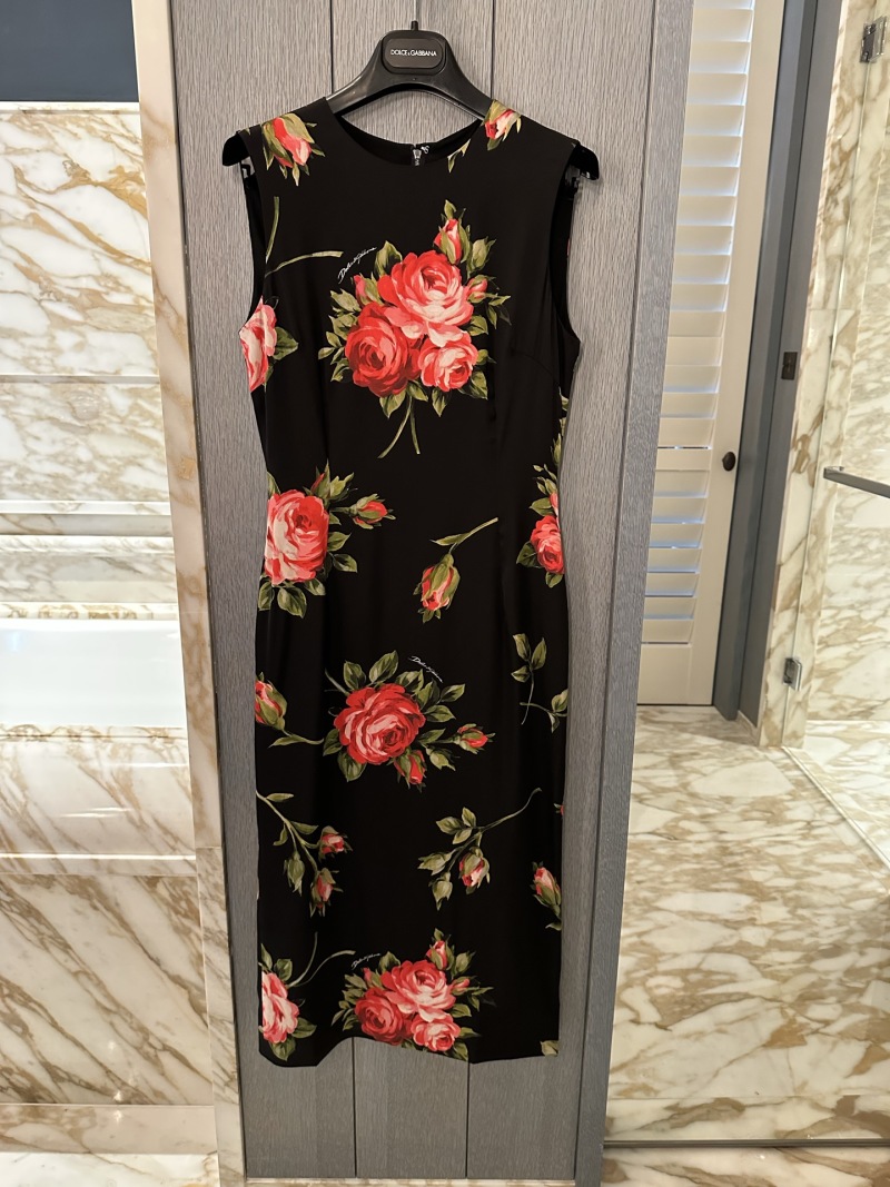 Платье с цветочным принтом Dolce & Gabbana