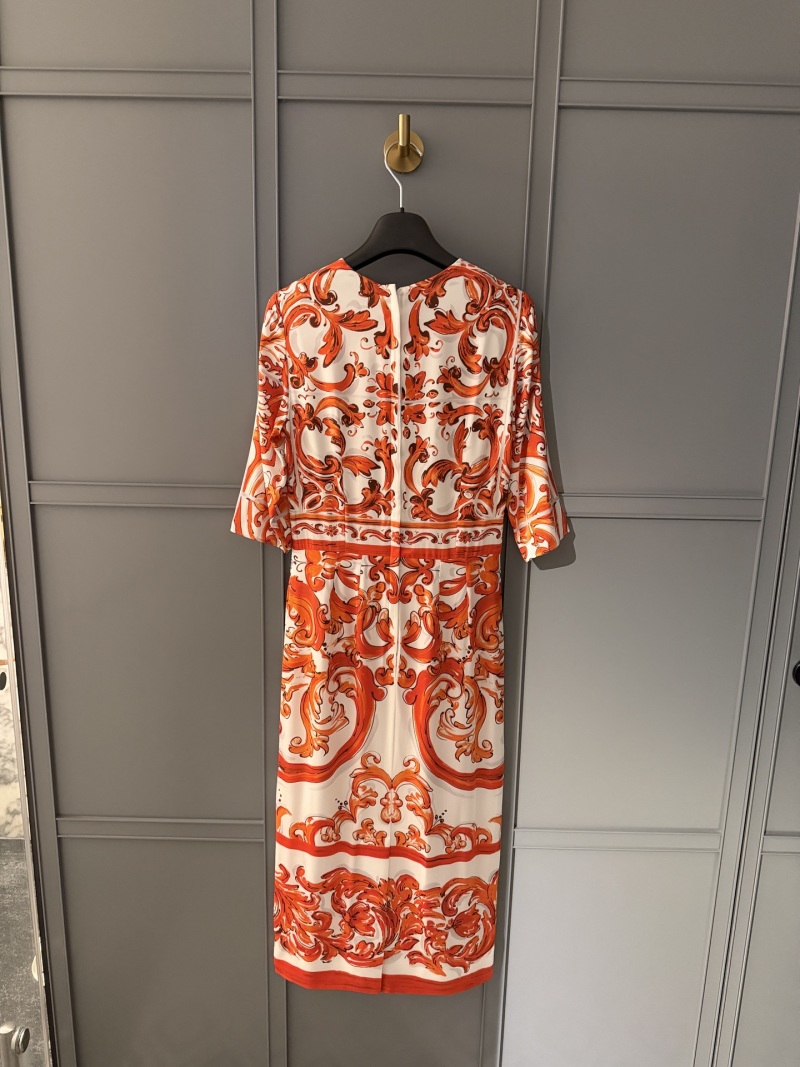 Повседневное платье с принтом Dolce & Gabbana