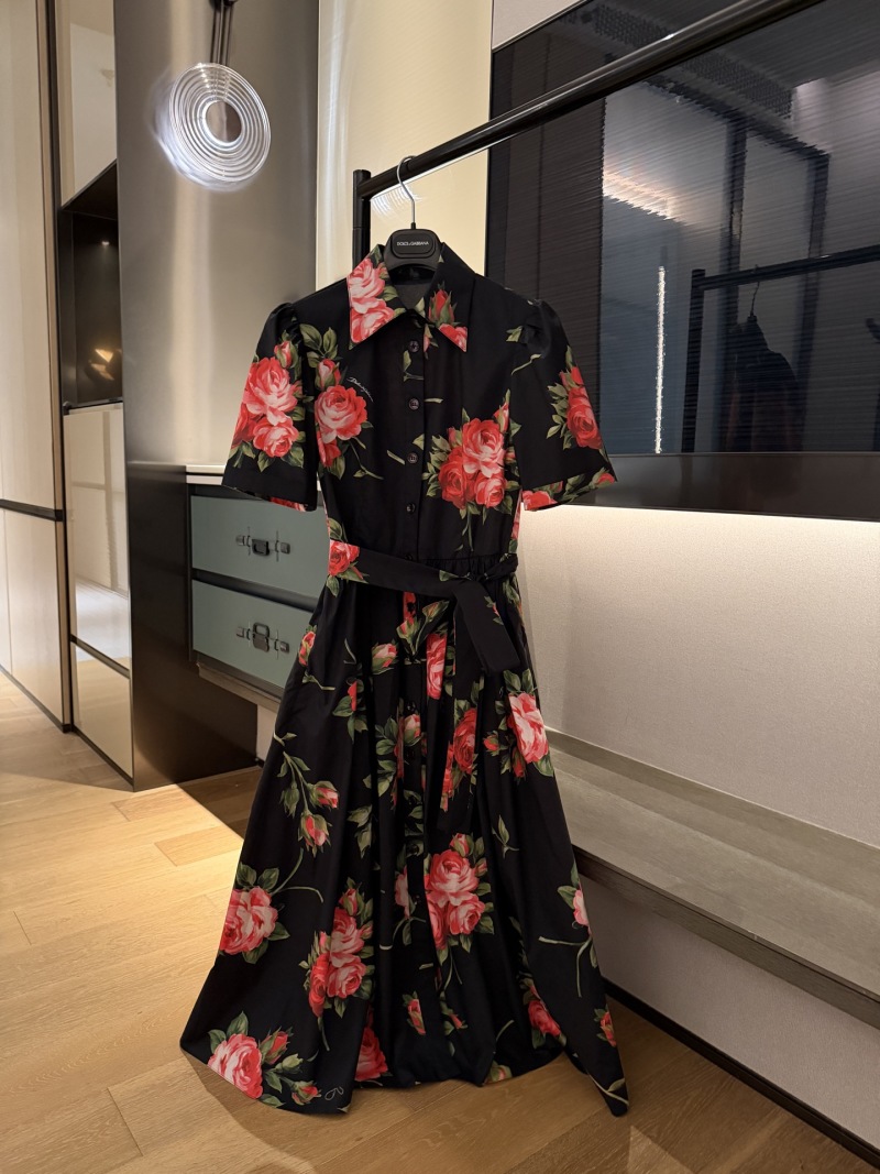 Повседневное платье с цветочным принтом Dolce & Gabbana