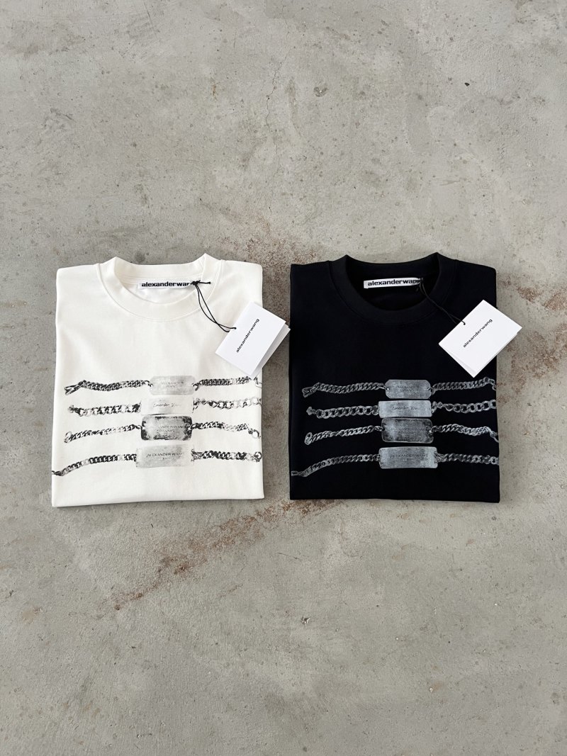 Футболка Alexander Wang с принтом браслетов
