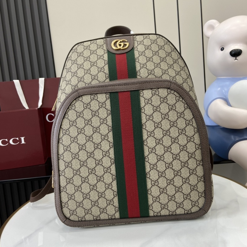 Рюкзак Gucci с монограммой и полосой