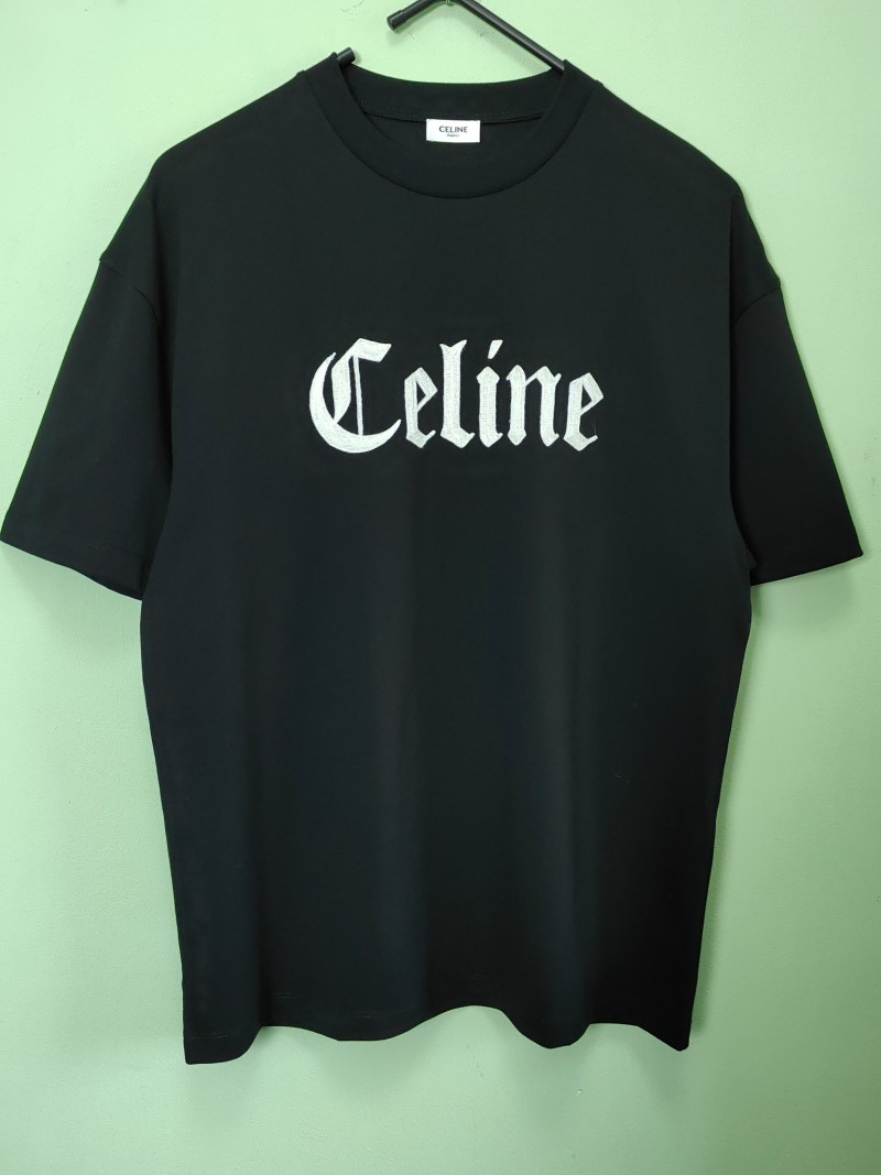 Футболка Celine с готическим принтом