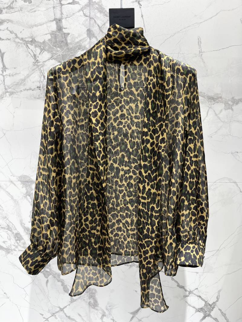 Блуза Saint Laurent леопардового принта